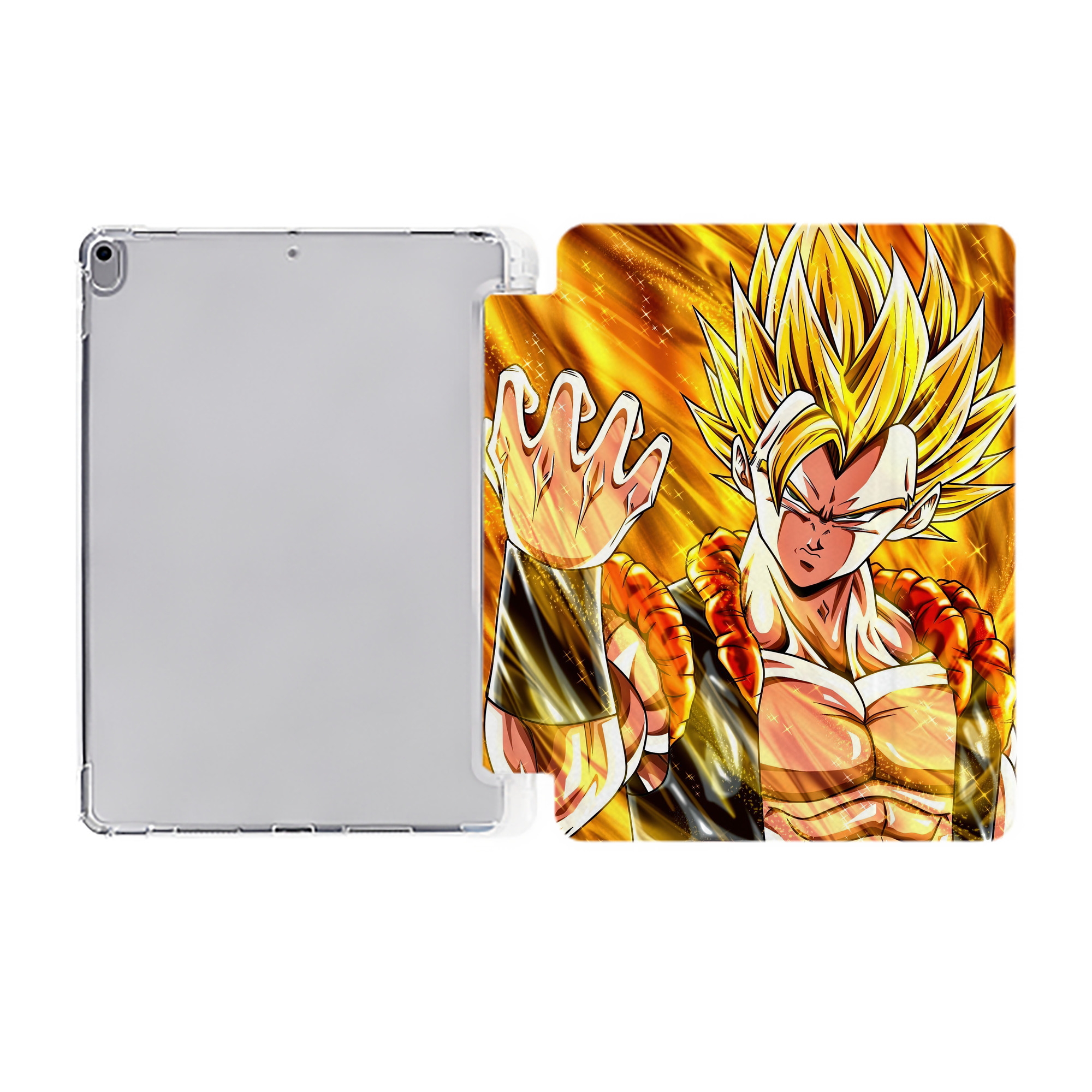 （画像用） ドラゴンボール DRAGON BALL IPad ケース ペン収納付き 三つ折りスタンド PUレザー×シリコン 対応機種9.5/10.5/10.9インチ